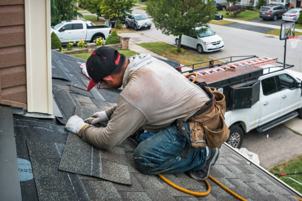 Professional Emergency Roof Repair technician working in Pitcairn, PA